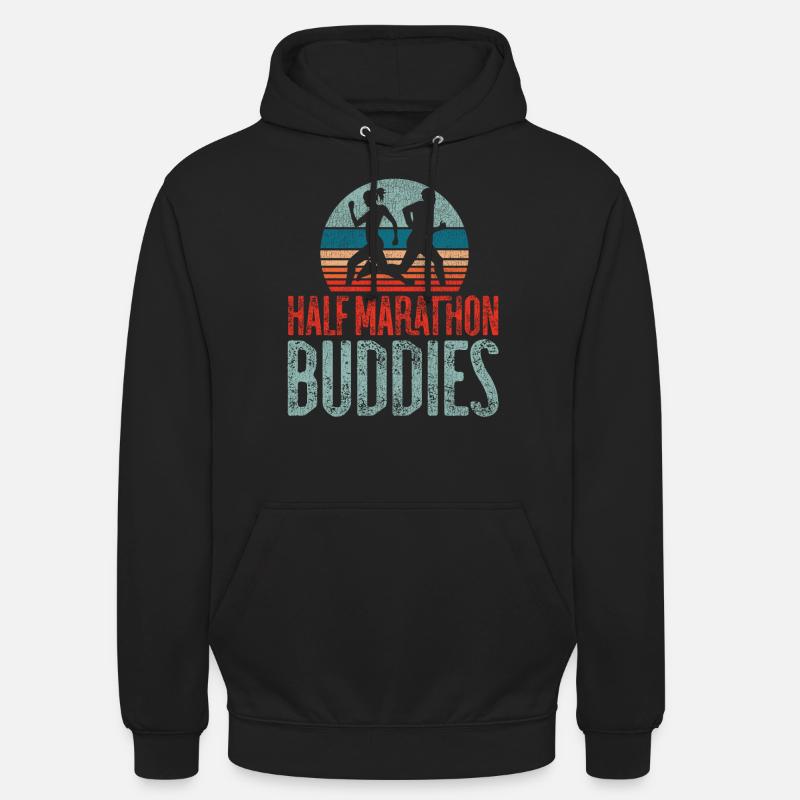 Running Runner Half Marathon - Unisex Hoodie - Schwarz