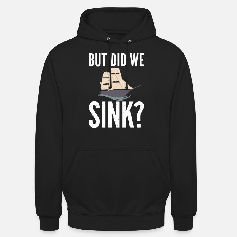 Catamaran à voile - Sweat-shirt à capuche unisexe - noir