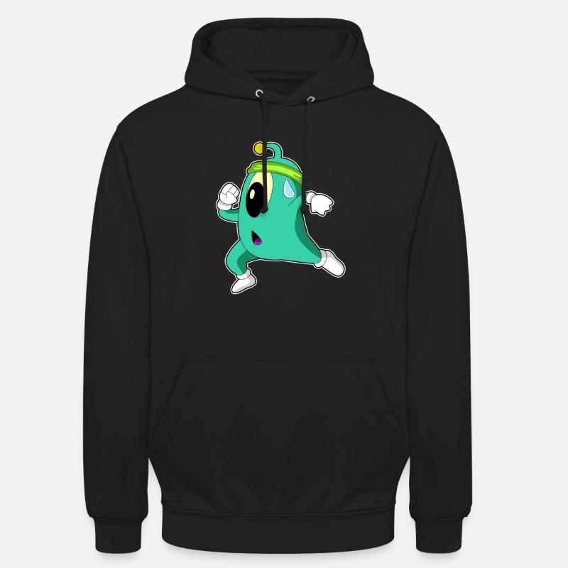 Alien as a jogger - Unisex Hoodie - black