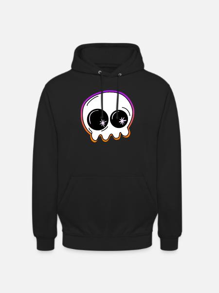 Petit fantôme Halloween - Sweat-shirt à capuche unisexe - noir