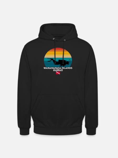 Wananapaoa Islands US Island Diving - Unisex Hoodie - black