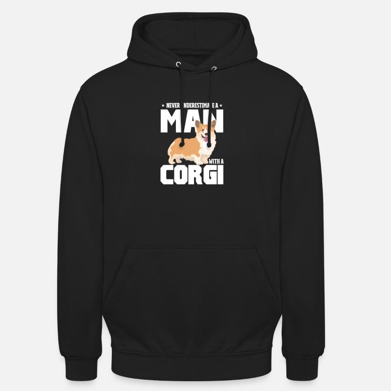 Corgi - Unisex Hoodie - Schwarz