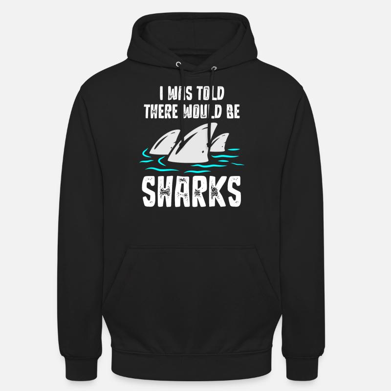 Sentez-vous magnifique, requin, requin - Sweat-shirt à capuche unisexe - noir