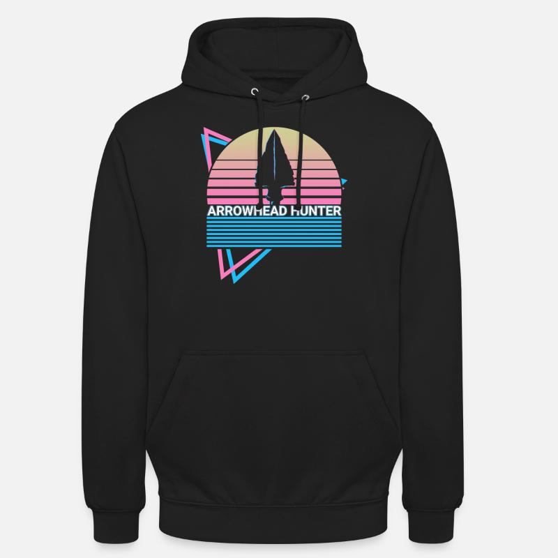 Pfeilspitze Jäger Retro - Unisex Hoodie - Schwarz