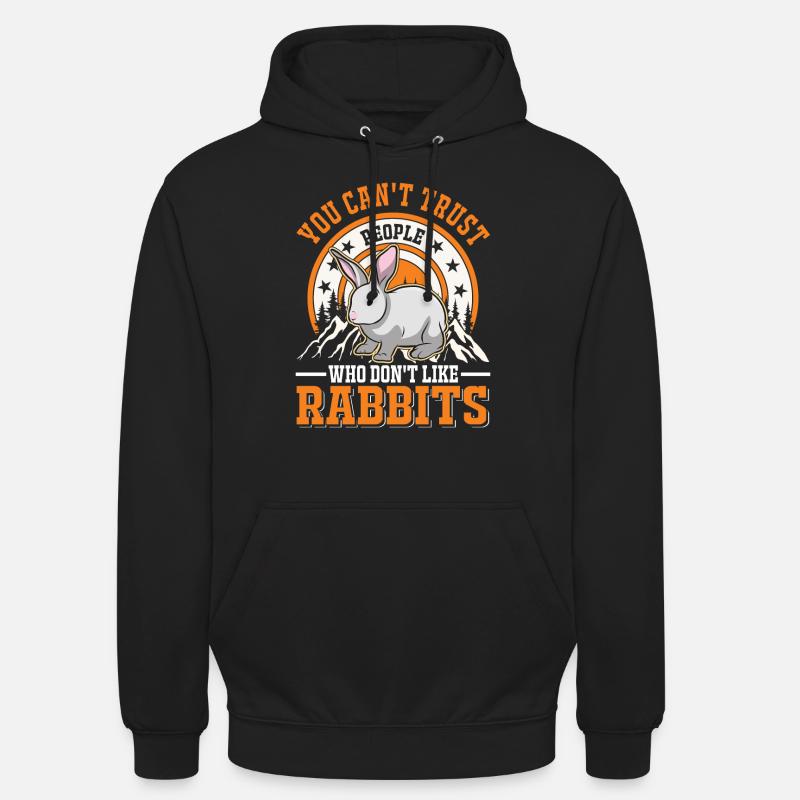 Rabbit Rabbit Rabbit Rabbit - Unisex Hoodie - black