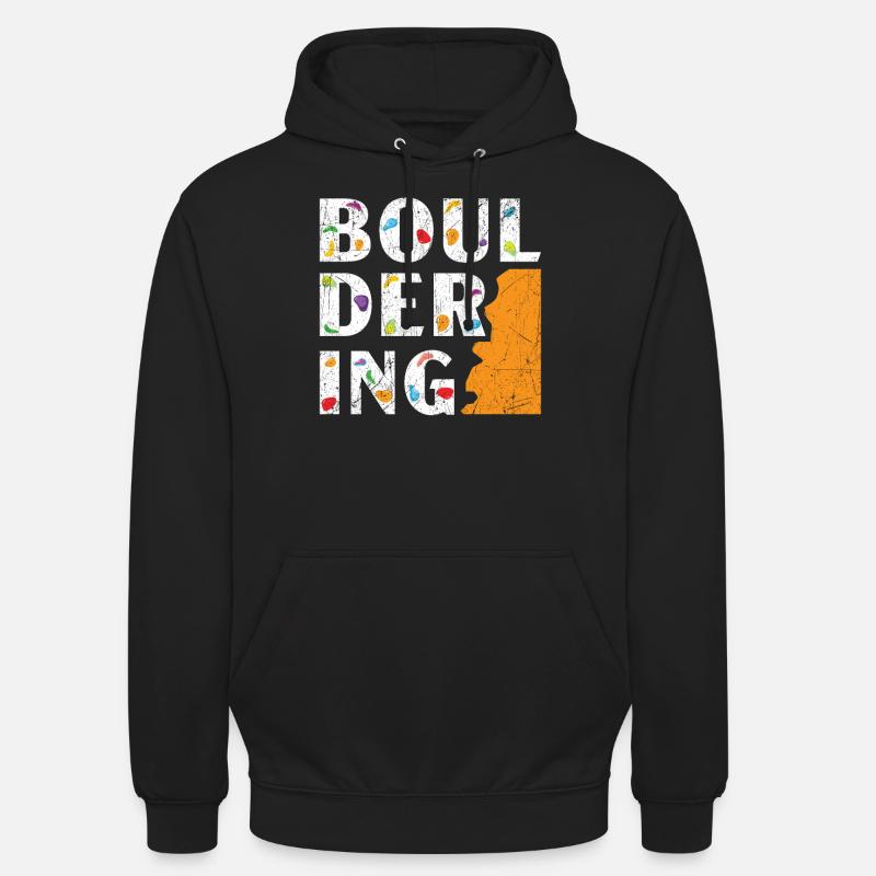 Boulderer Escalade Alpinisme Bloc - Sweat-shirt à capuche unisexe - noir