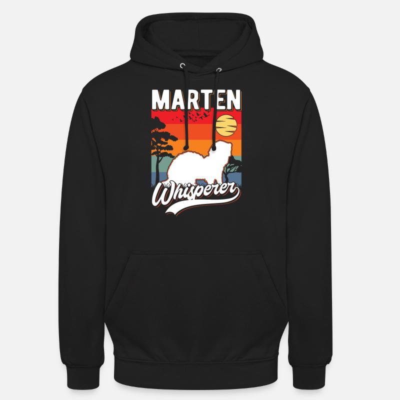 Martre Murmure Arbre Martre - Sweat-shirt à capuche unisexe - noir