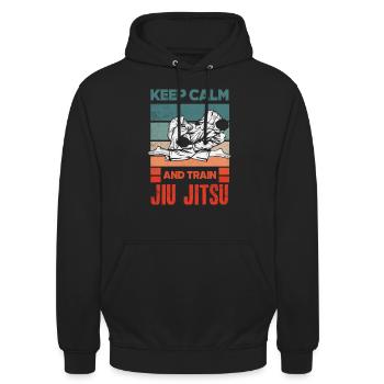 Jiu Jitsu Jiu Jitsu Jiu Jitsu - Unisex Hoodie - Schwarz - Vorne - Alina (178cm) & Michal (187cm)