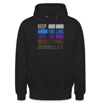 Jiu Jitsu Jiu Jitsu Jiu Jitsu - Unisex Hoodie - Schwarz - Vorne - Alina (178cm) & Michal (187cm)
