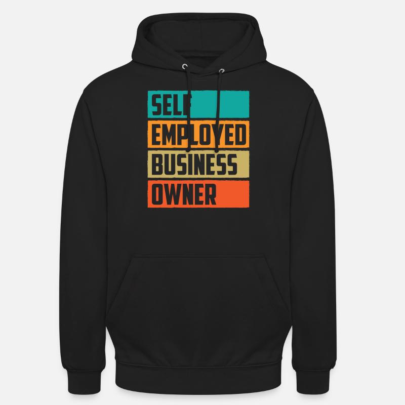 Selbständiger Geschäftsinhaber Selbstständig - Unisex Hoodie - Schwarz