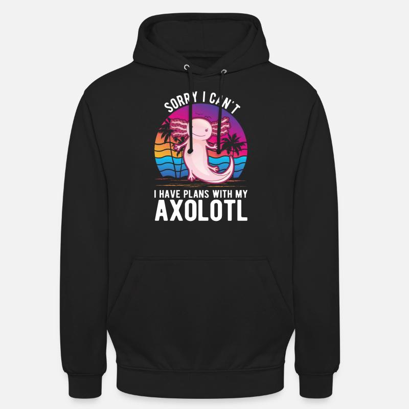 Axolotl Cadeau Queue Lurch - Sweat-shirt à capuche unisexe - noir