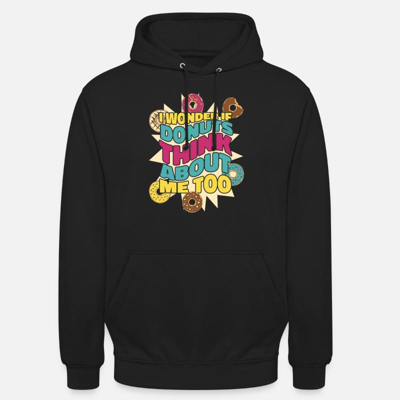 Donut Donuts Candy Bagel - Sweat-shirt à capuche unisexe - noir