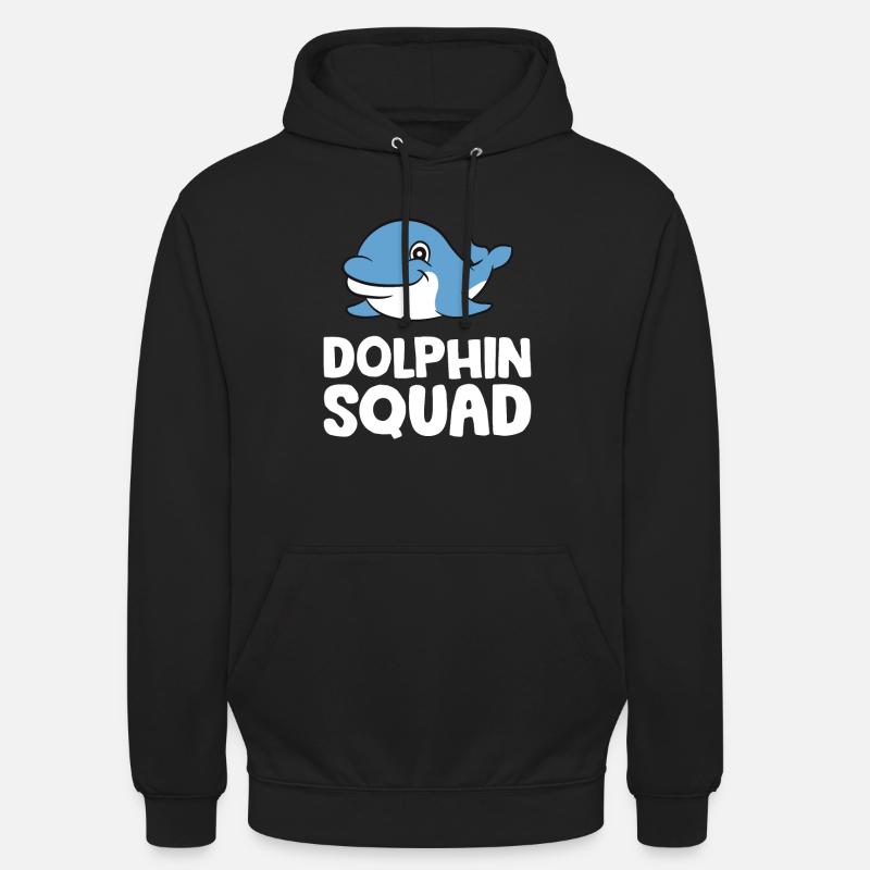 Dolphin Squad Team Dolphin - Unisex Hoodie - black