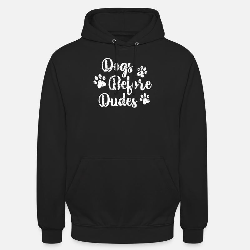 Hunde vor Dudes - Unisex Hoodie - Schwarz