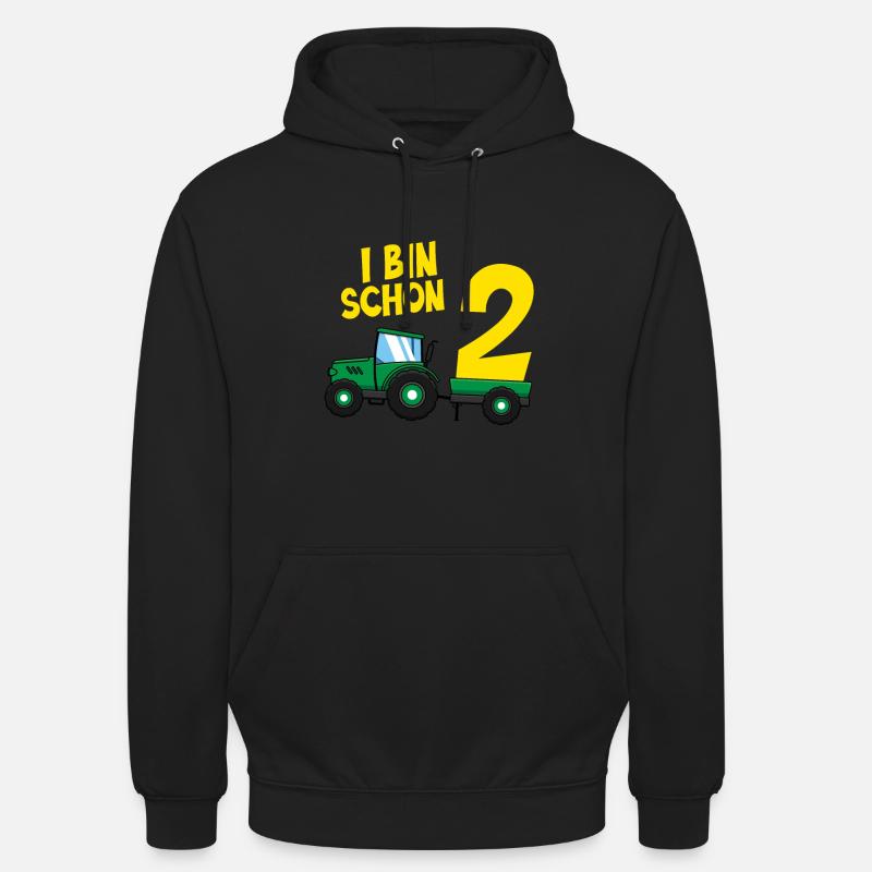 Ich bin schon 2 - Unisex Hoodie - Schwarz