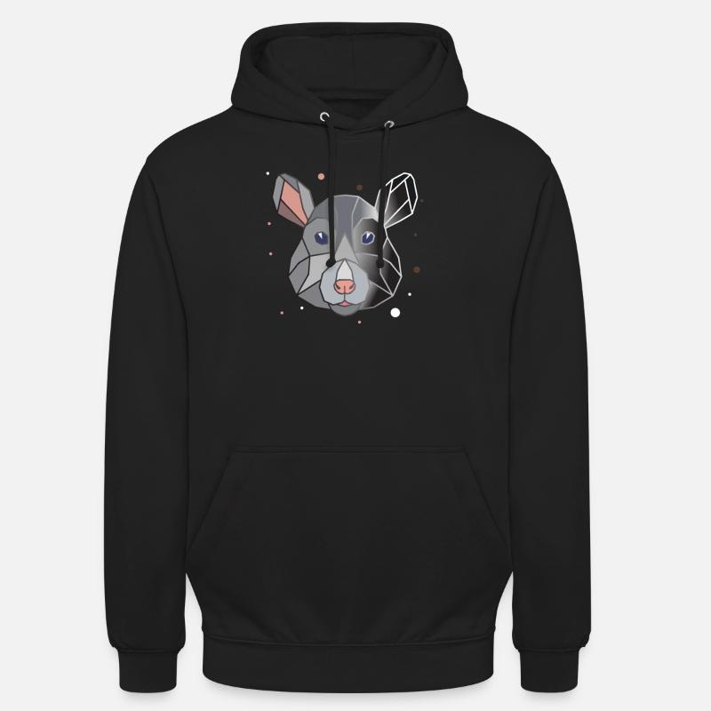 Polygone de rat - Sweat-shirt à capuche unisexe - noir