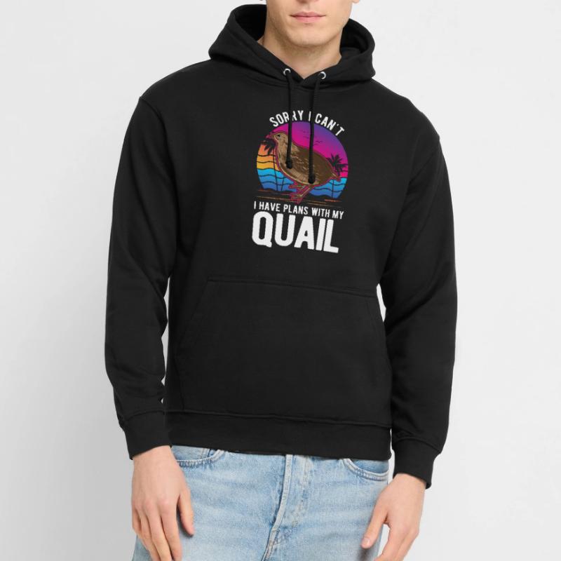 Cadeau de caille Élevage de cailles Élevage de cailles Sweat-shirt à capuche unisexe