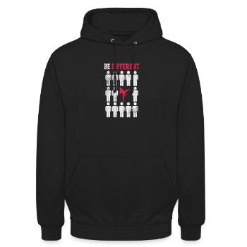Taekwondo - Sweat-shirt à capuche unisexe - noir - Devant - Alina (178cm) & Michal (187cm)