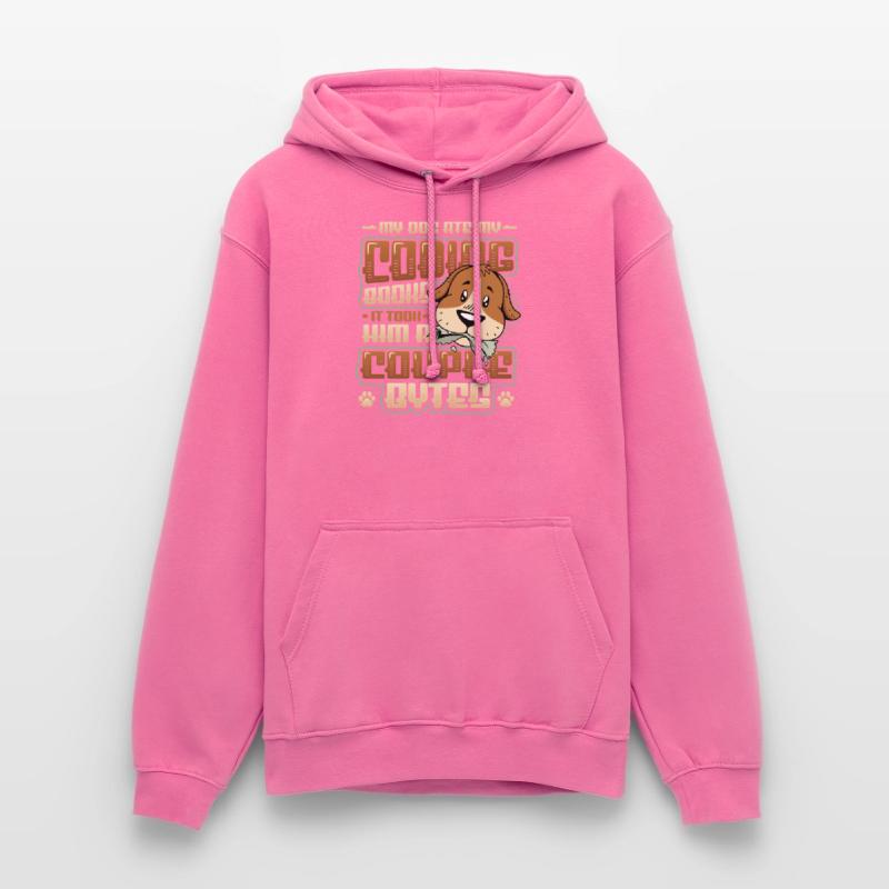 Dog Bytes Code Computer Joke Programming Unisex Hoodie