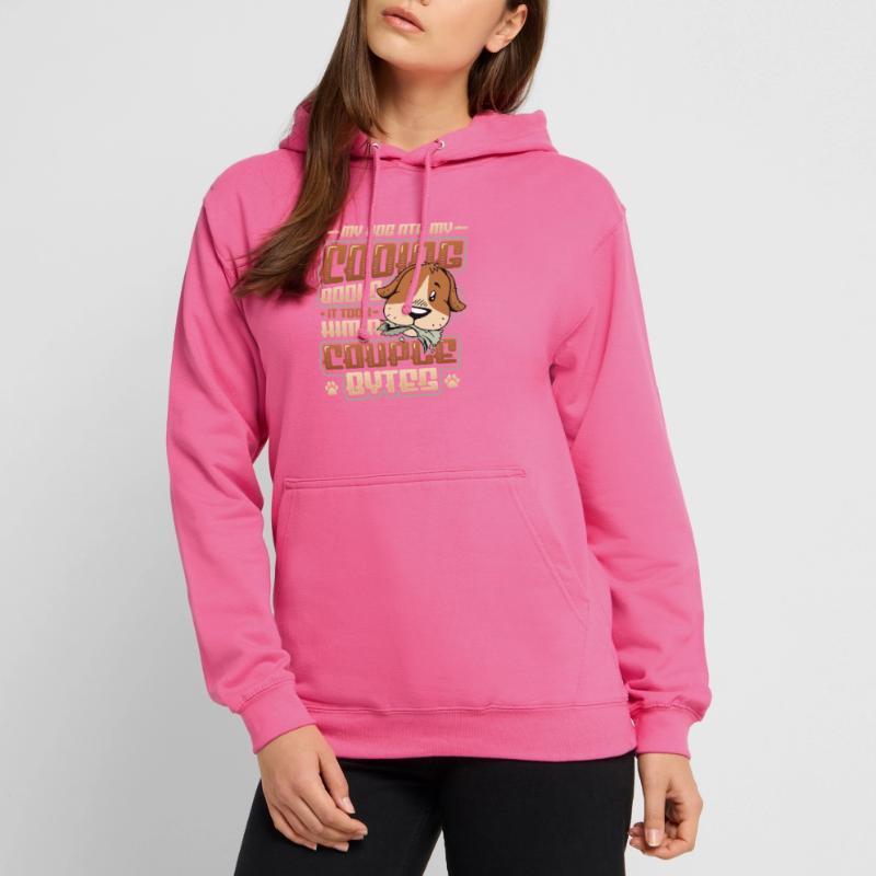 Dog Bytes Code Programmation de blagues informatiques Sweat-shirt à capuche unisexe