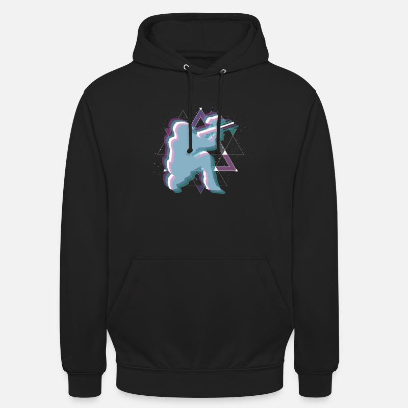 Vaporwave Space Paintball - Sweat-shirt à capuche unisexe - noir