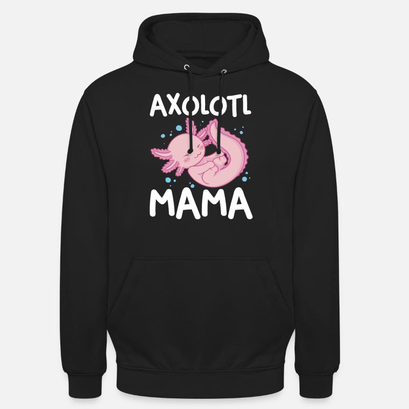 Axolotl Mama - Sweat-shirt à capuche unisexe - noir