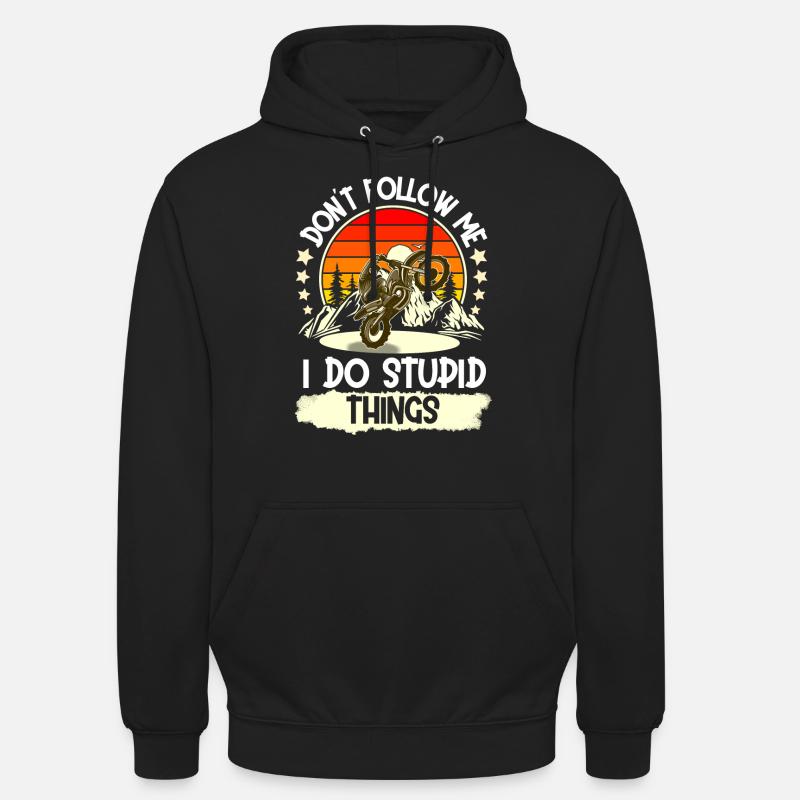 Motocross - Sweat-shirt à capuche unisexe - noir