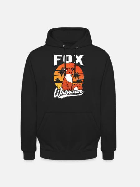 Fuchsflüsterer Fox Whisperer Fuchs - Unisex Hoodie - black
