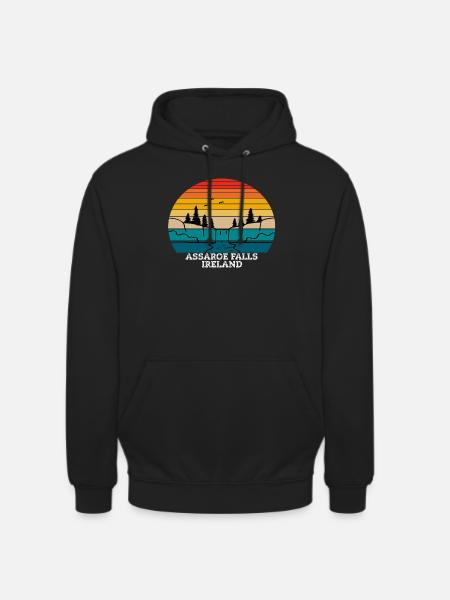 Assaroe Falls Ireland - Unisex Hoodie - Schwarz