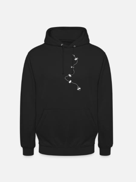 Espion espion agent secret - Sweat-shirt à capuche unisexe - noir