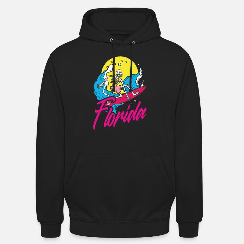 Floride - Sweat-shirt à capuche unisexe - noir