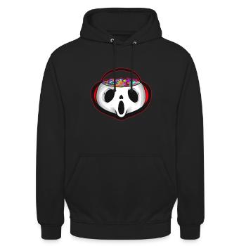Sweets Bucket Scary Ghost Sweets Collecting On - Unisex Hoodie - Schwarz - Vorne - Alina (178cm) & Michal (187cm)