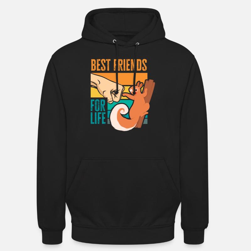 Eichhörnchen - Unisex Hoodie - Schwarz