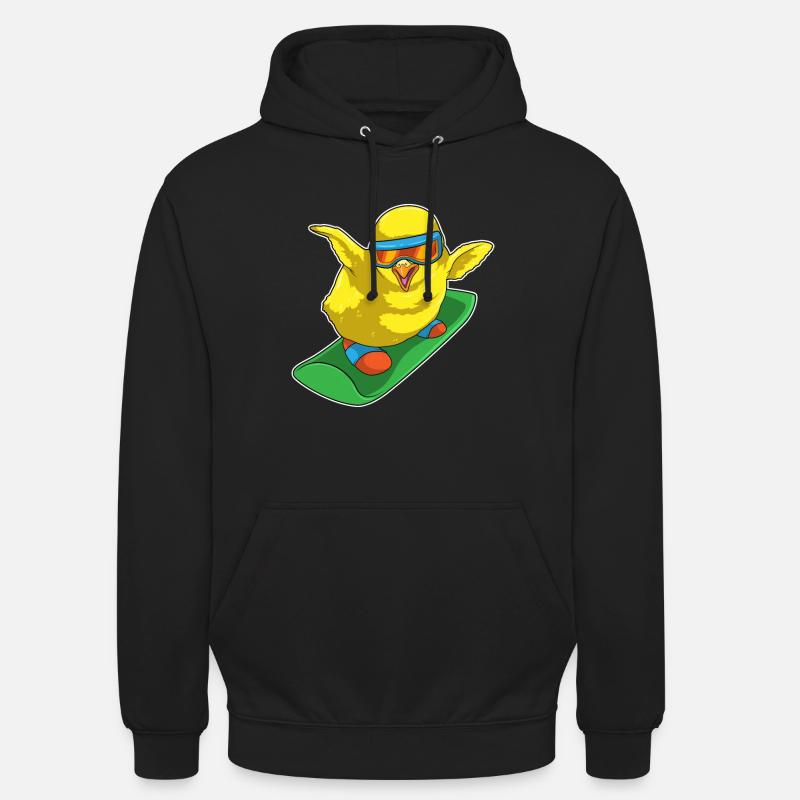 Chick Snowboarder Snowboard - Sweat-shirt à capuche unisexe - noir
