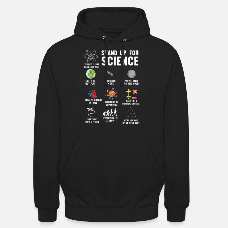 Défendez la science, la science - Sweat-shirt à capuche unisexe - noir