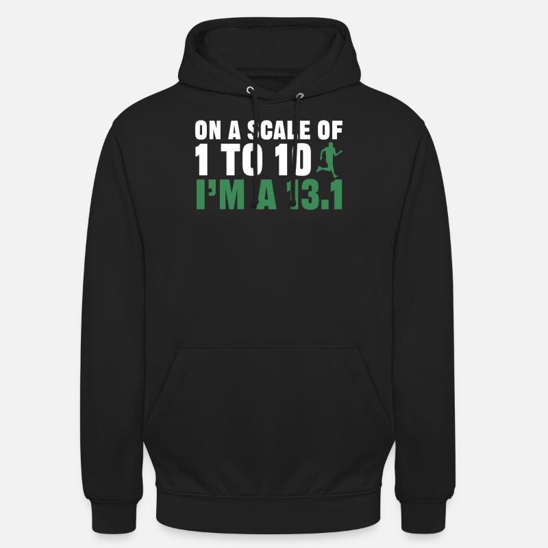 Halbmarathon, Marathon, Läufer - Unisex Hoodie - Schwarz