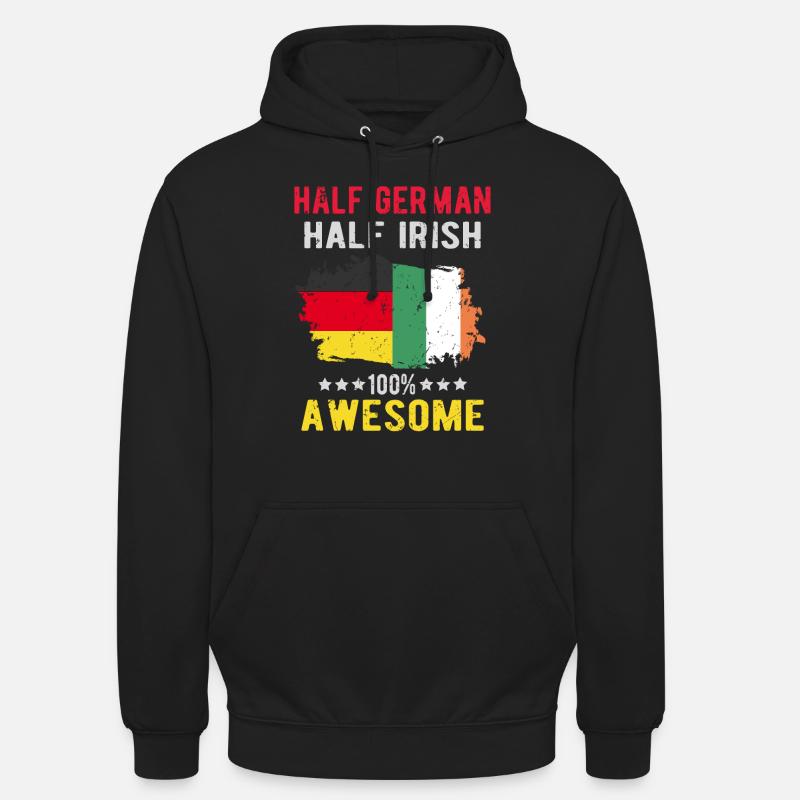 Half German Half Irish - Unisex Hoodie - black
