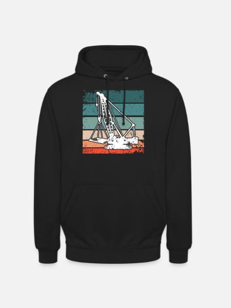 Kranführer Kran Kranfahrer - Unisex Hoodie - Schwarz