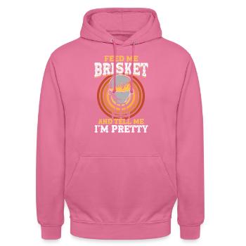 Bbq Grill Meat Lovers Grill Party Food Bbq - Unisex Hoodie - pink - Front - Alina (178cm) & Michal (187cm)