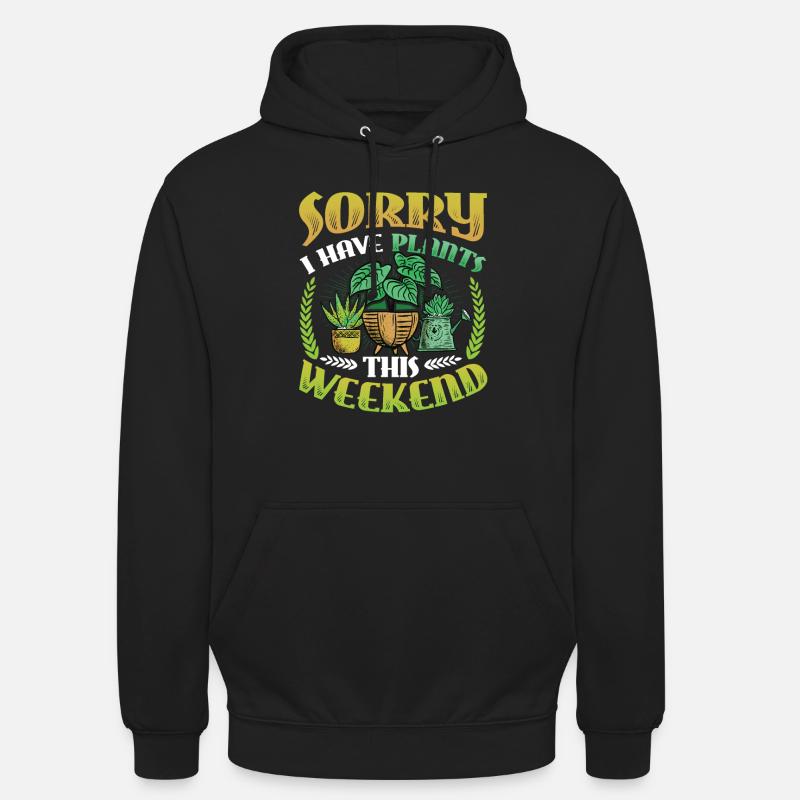 Désolé que ce week-end - Sweat-shirt à capuche unisexe - noir