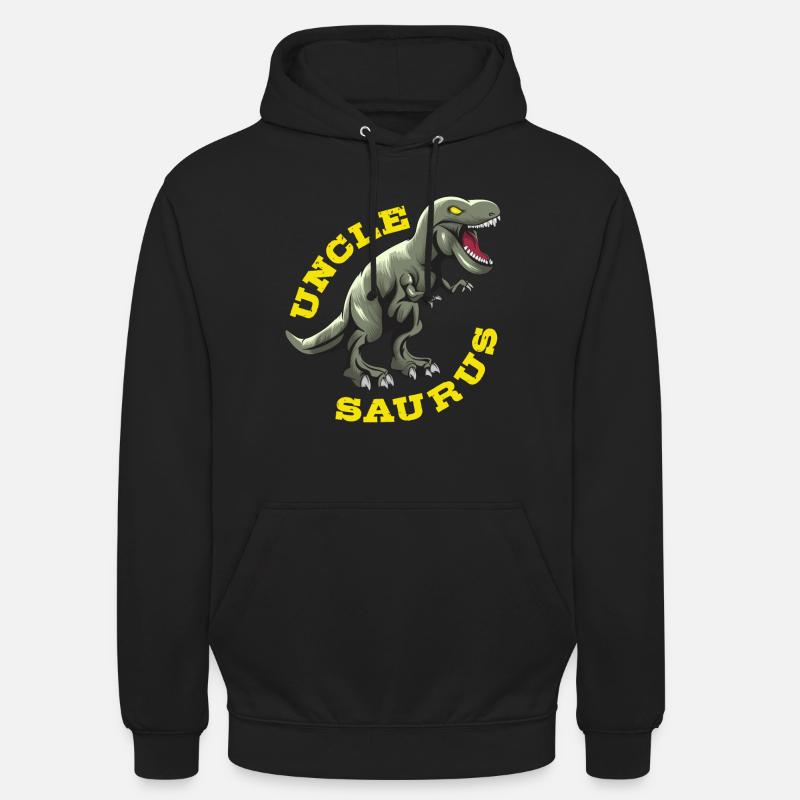 Oncle Saurus - Sweat-shirt à capuche unisexe - noir