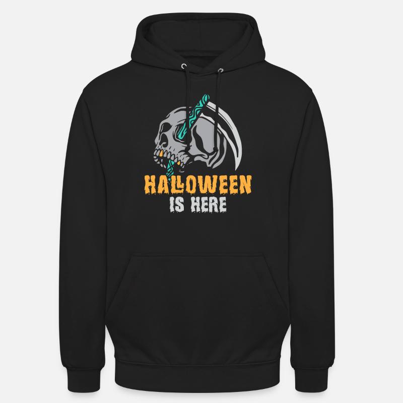 Halloween-Sensenmann-Engel des Todes - Unisex Hoodie - Schwarz