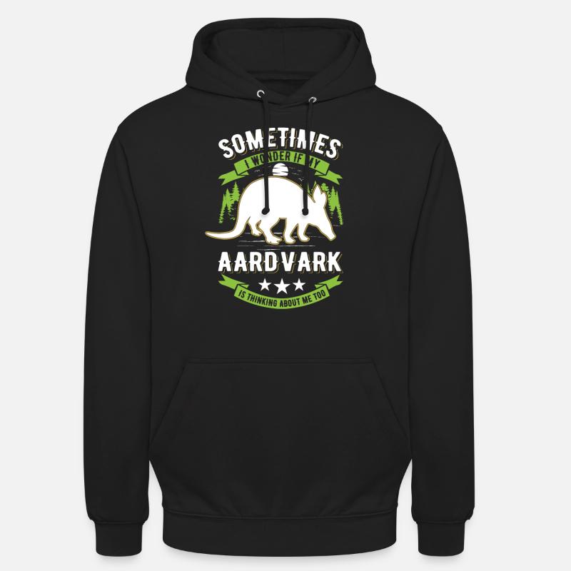Aardvark Cadeau Aardvark - Sweat-shirt à capuche unisexe - noir
