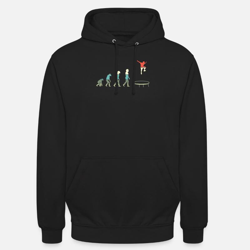 Trampolin Evolution Trampoliner Trampolinist - Unisex Hoodie - Schwarz