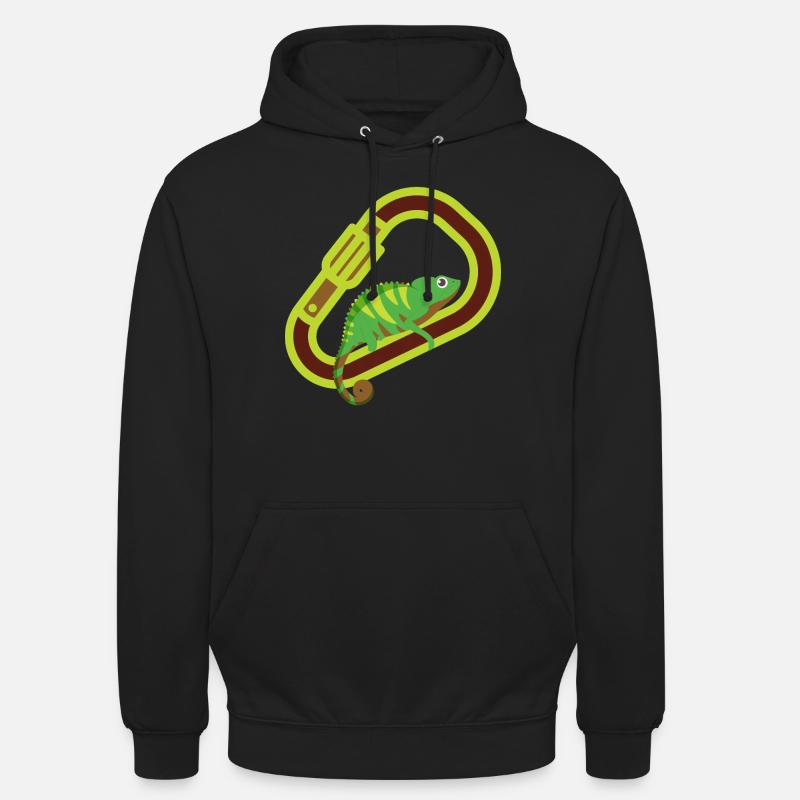 Bouldern, Klettern, Freiklettern Chameleon Boulder - Unisex Hoodie - Schwarz