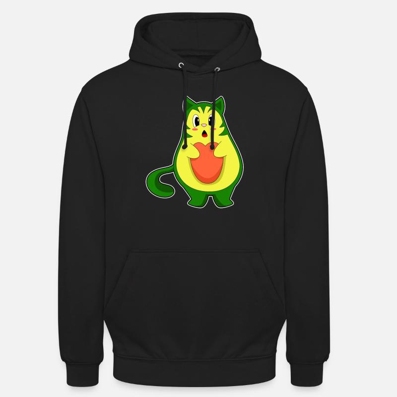 Avocat de chat - Sweat-shirt à capuche unisexe - noir
