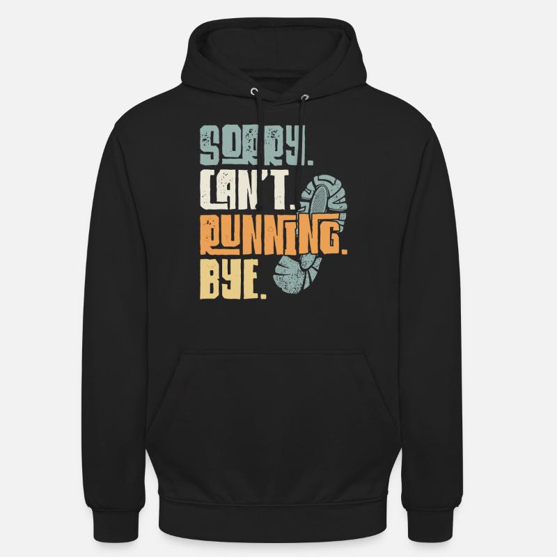 Running Runner Half Marathon - Unisex Hoodie - Schwarz