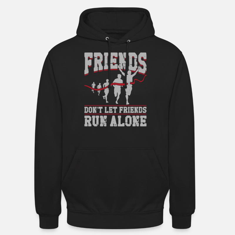 Running Runner Semi-Marathon - Sweat-shirt à capuche unisexe - noir