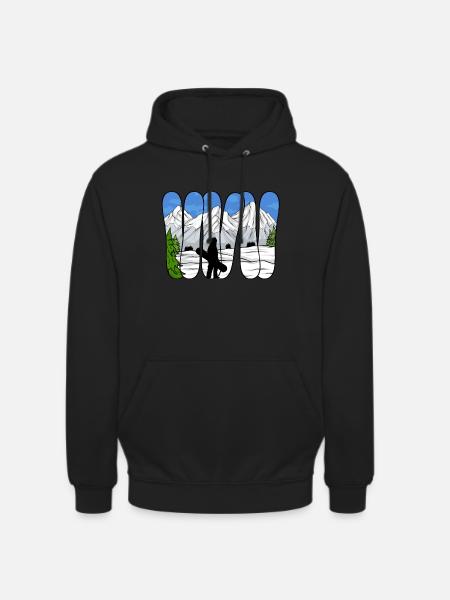 Snowboarding Snowboard Snowboarder - Unisex Hoodie - black