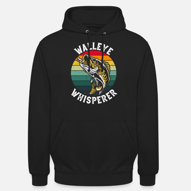 Pikeperch Whisperer - Sweat-shirt à capuche unisexe - noir